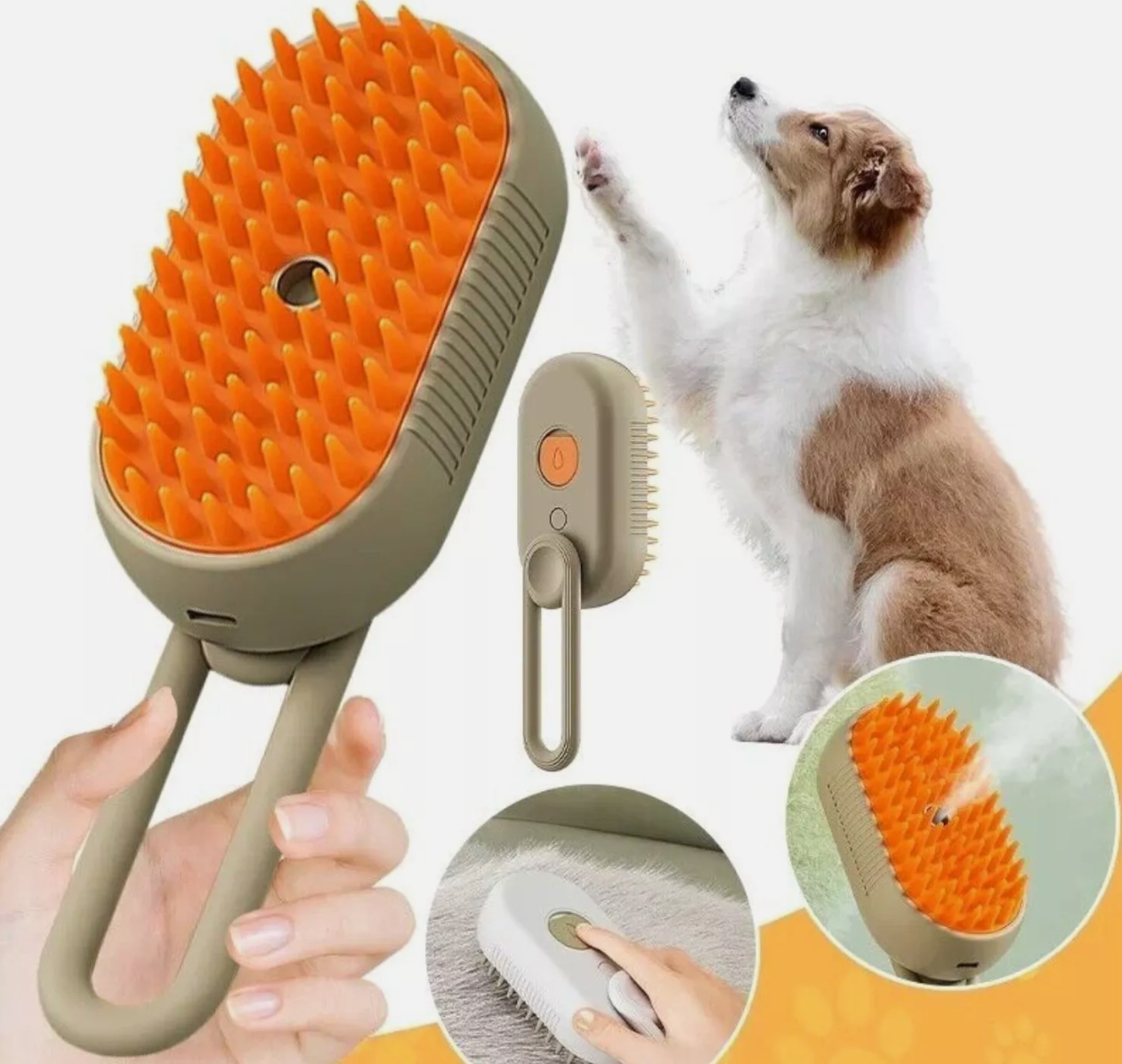 Pettine Autopulente per Cani e Gatti – ZampettaPulita™